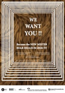 Photo pour le recrutement des nouveaux candidats Mister Bear Belgium 2026
Photo for the recruitment of new candidates Mister Bear Belgium 2026

Foto voor de werving van nieuwe kandidaten Mister Bear Belgium 2026