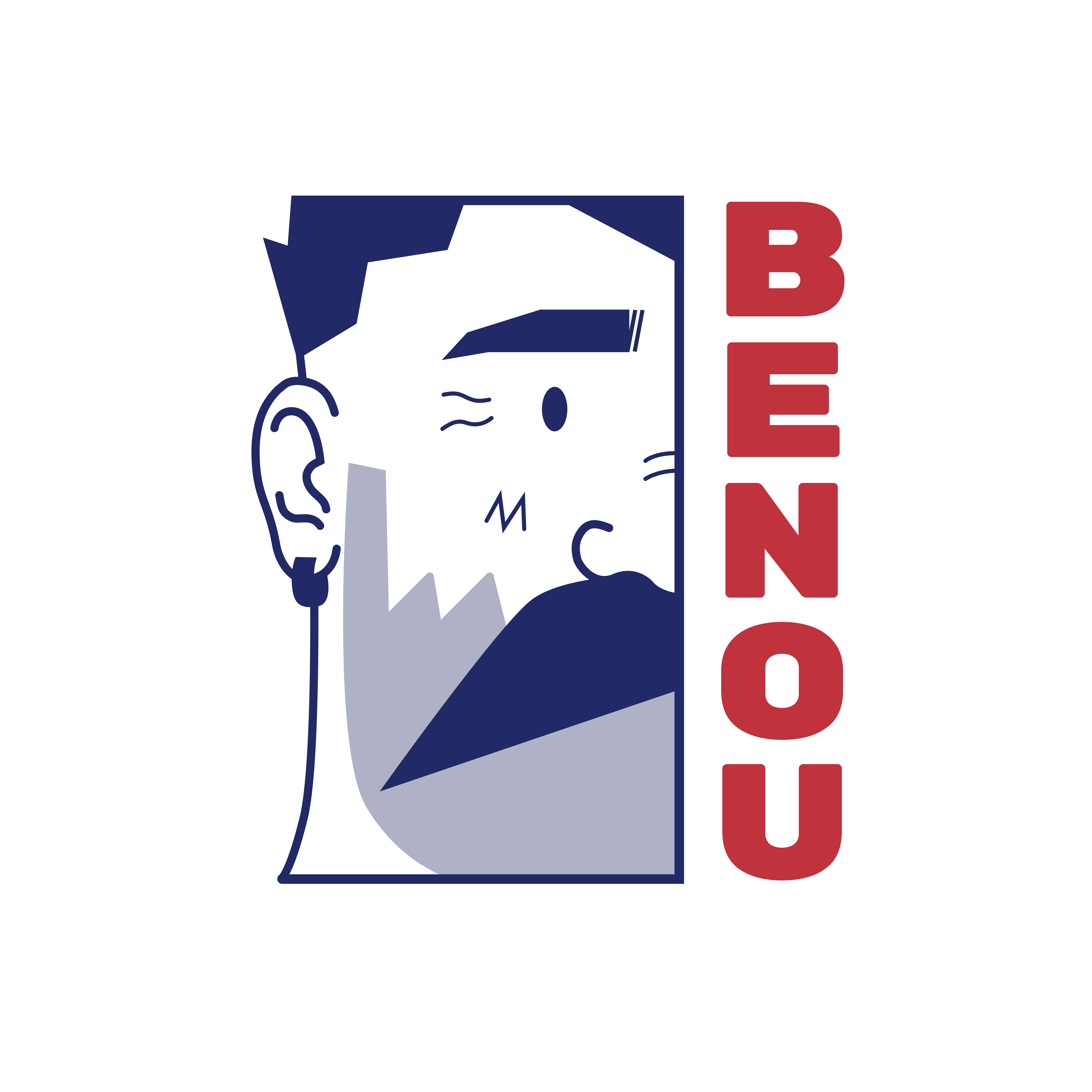 Benou - Cute - Sensitive - Mustachioed