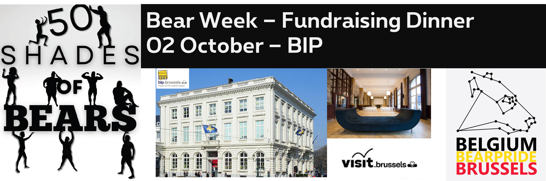 Belgium Bearpride Gala 2025 — Fundraising Dinner banner